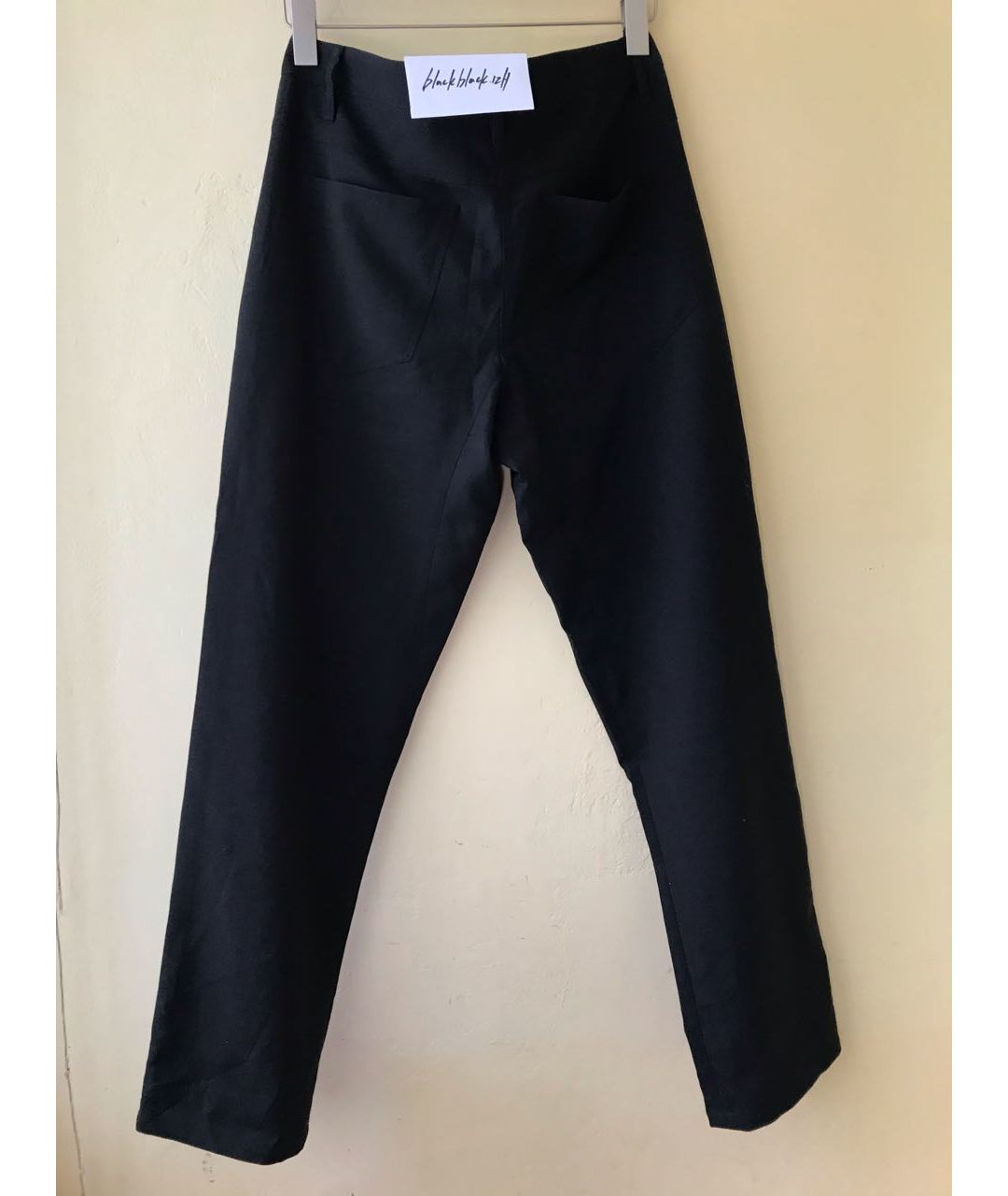 BRUNELLO CUCINELLI Черные шерстяные прямые брюки, фото 2