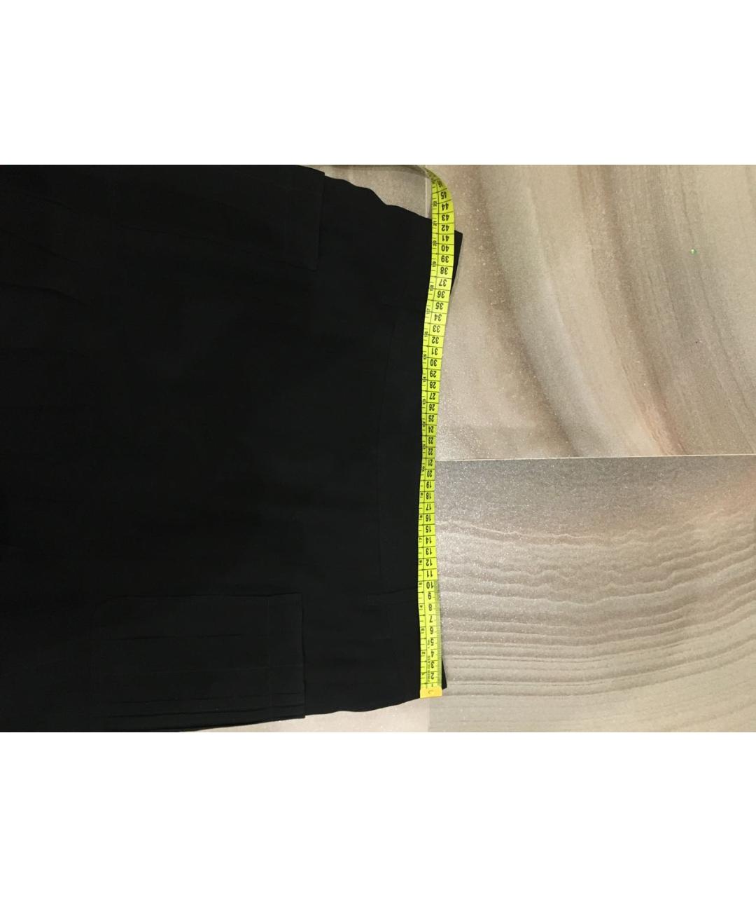 SAINT LAURENT Черная шелковая юбка миди, фото 6