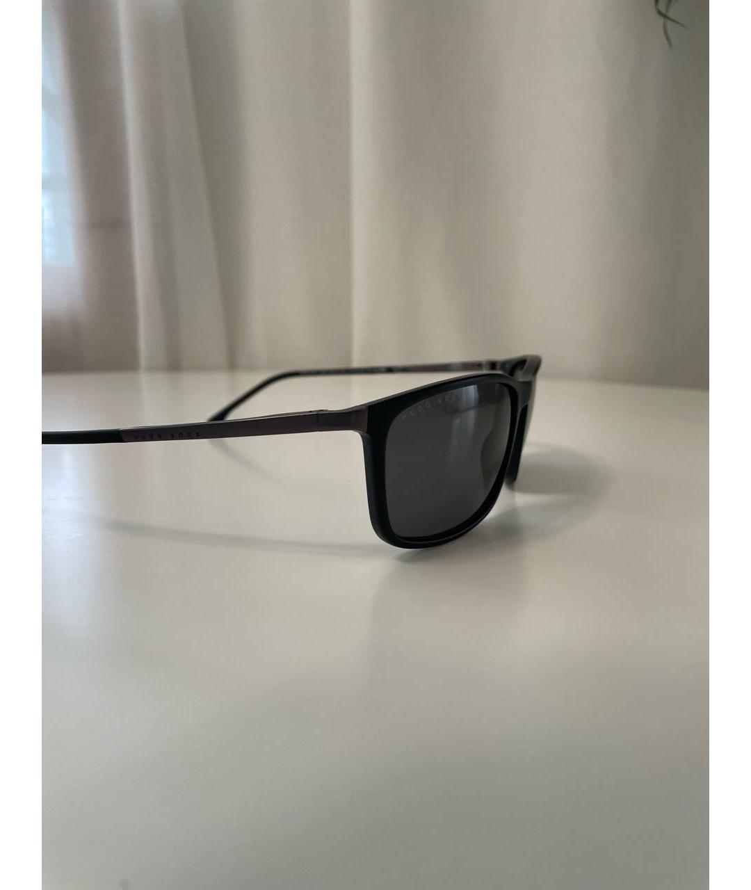 HUGO BOSS Черные пластиковые солнцезащитные очки, фото 8