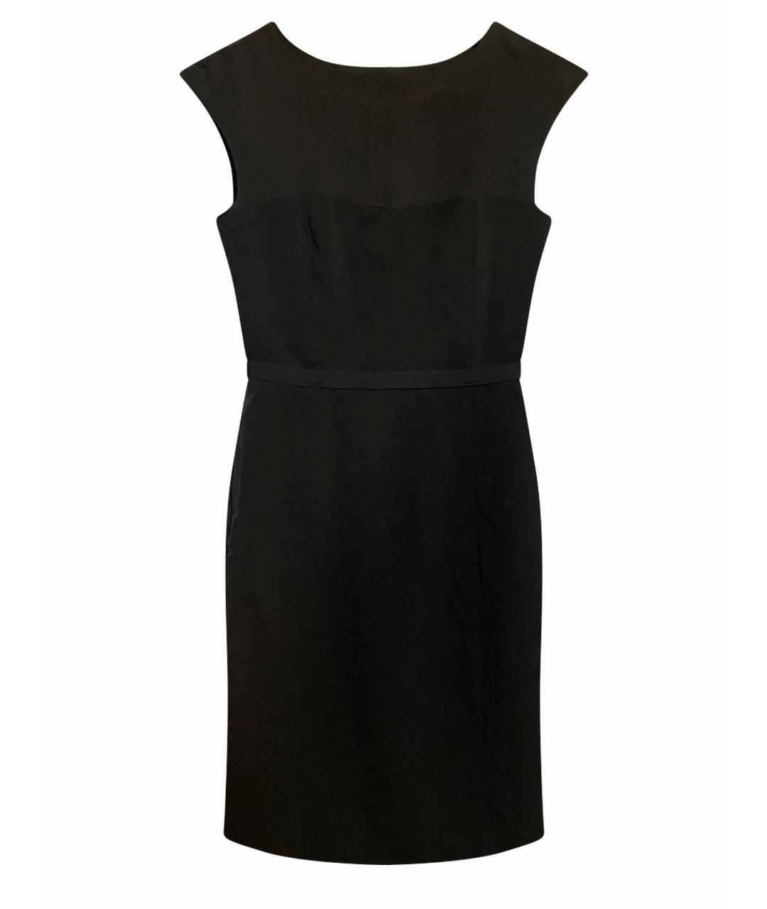 MAX&CO Черное шелковое коктейльное платье, фото 1