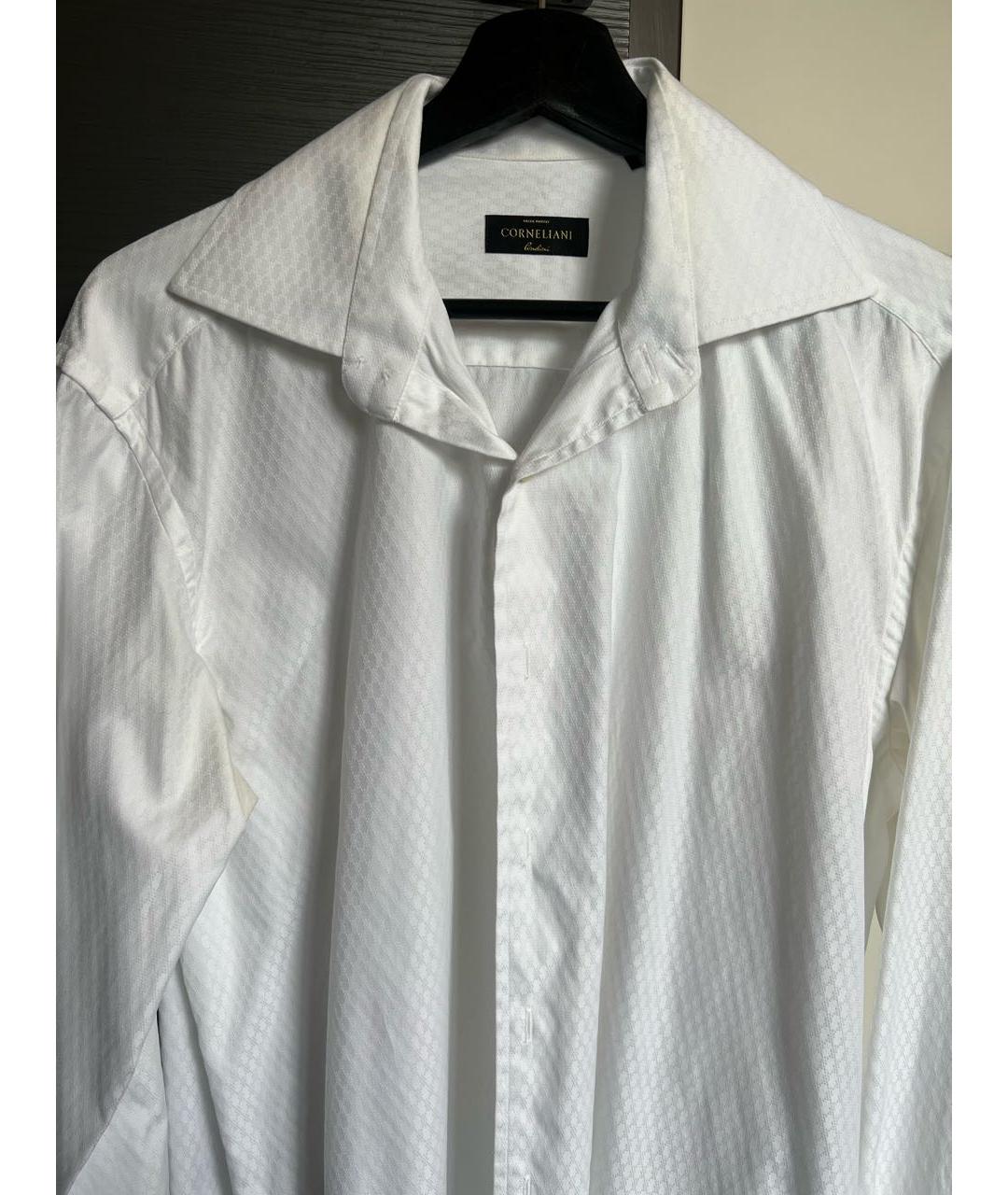 CORNELIANI Белая хлопковая классическая рубашка, фото 3