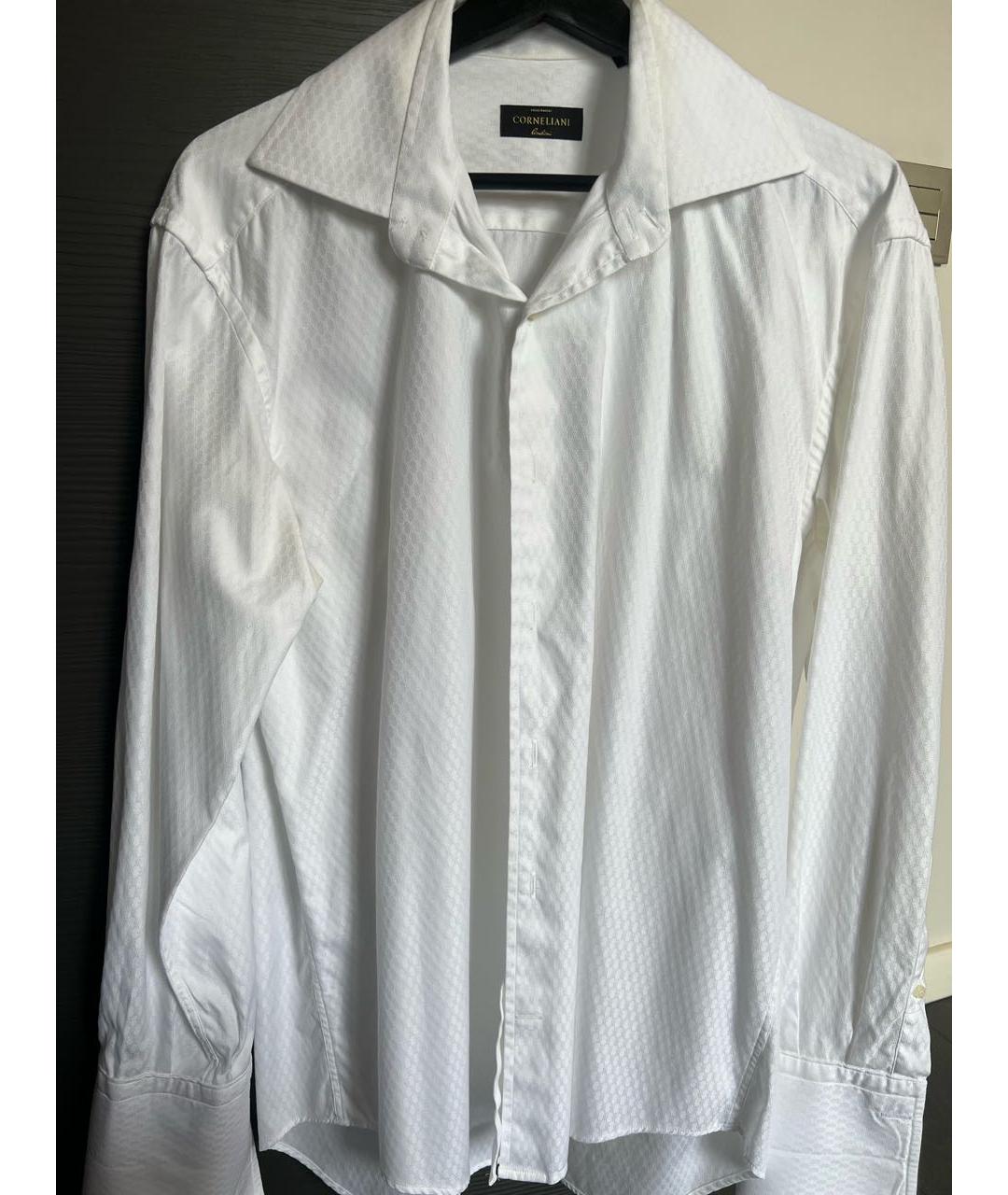 CORNELIANI Белая хлопковая классическая рубашка, фото 9