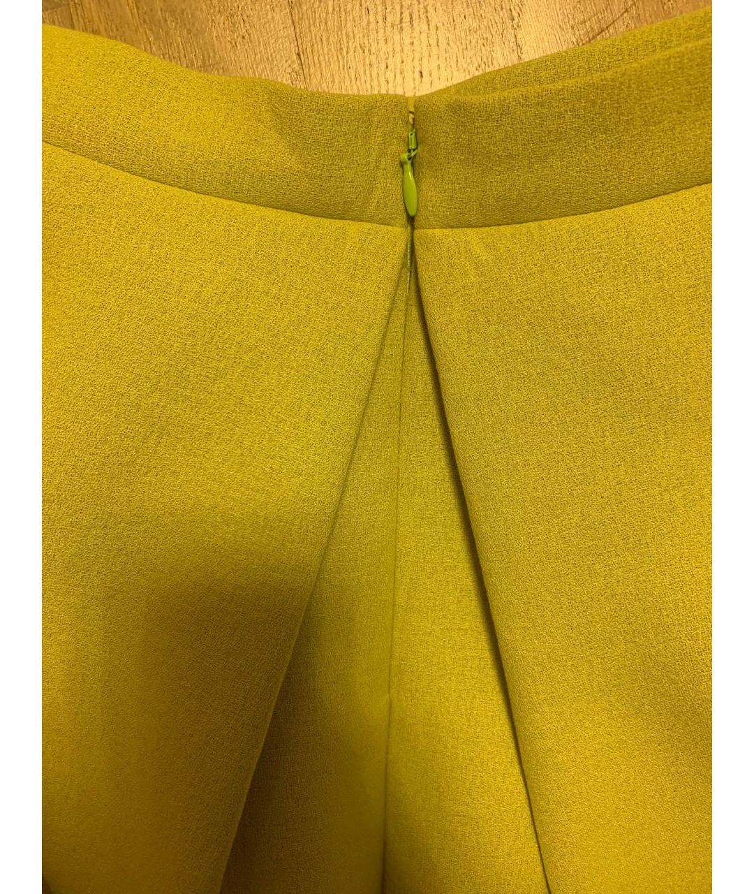 KENZO Салатовая вискозная юбка миди, фото 4