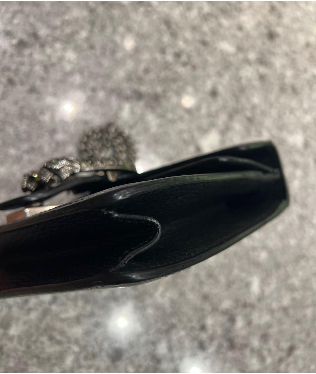 GUCCI Черная кожаная сумка через плечо, фото 6