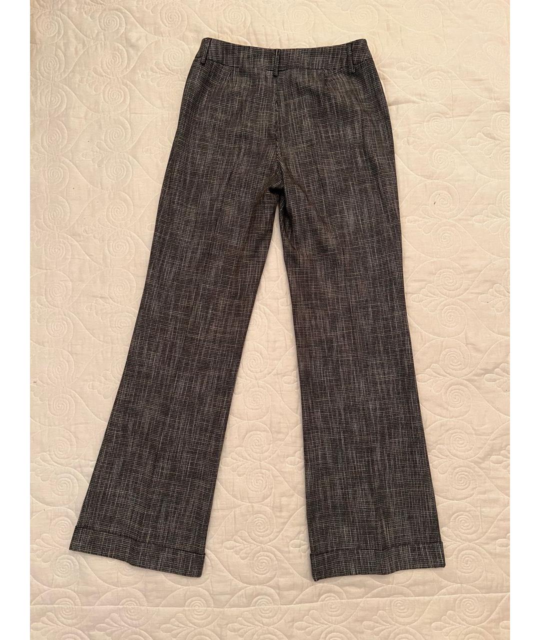 MAX&CO Серые шерстяные прямые брюки, фото 2