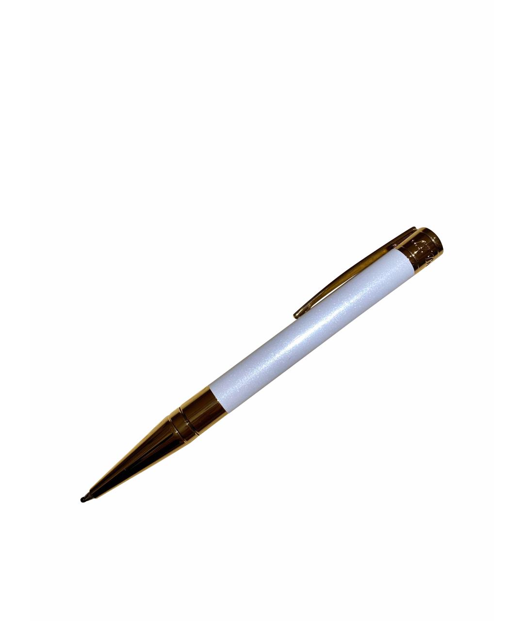 DUPONT Белая позолоченная шариковая ручка, фото 1