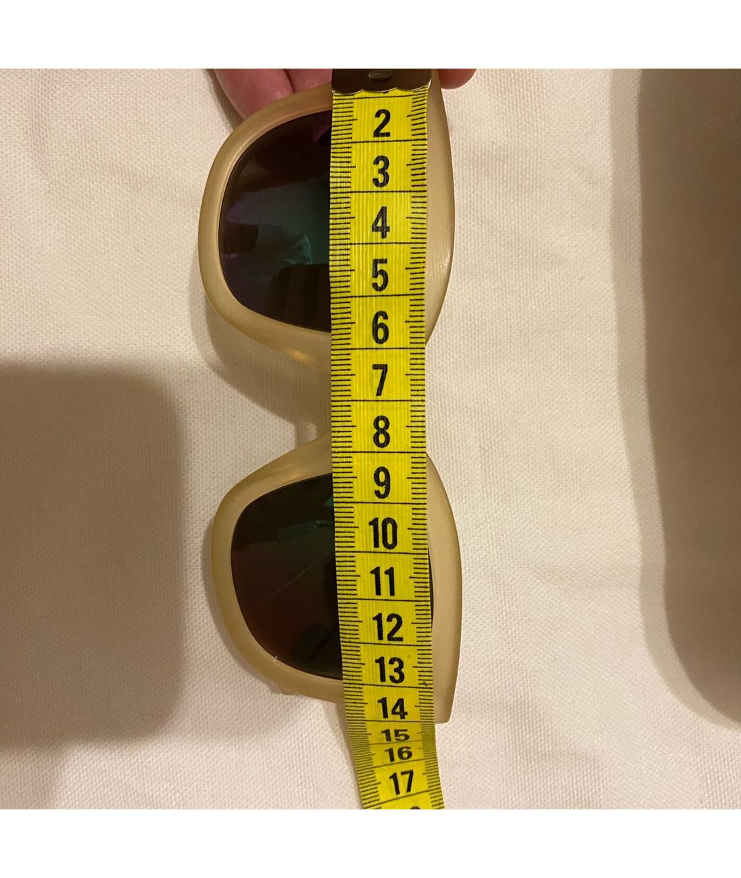 ACNE STUDIOS Бежевые пластиковые солнцезащитные очки, фото 5
