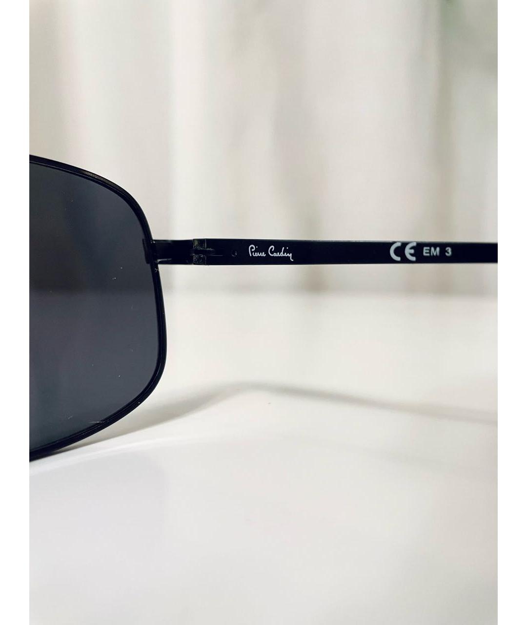 PIERRE CARDIN Черные металлические солнцезащитные очки, фото 4