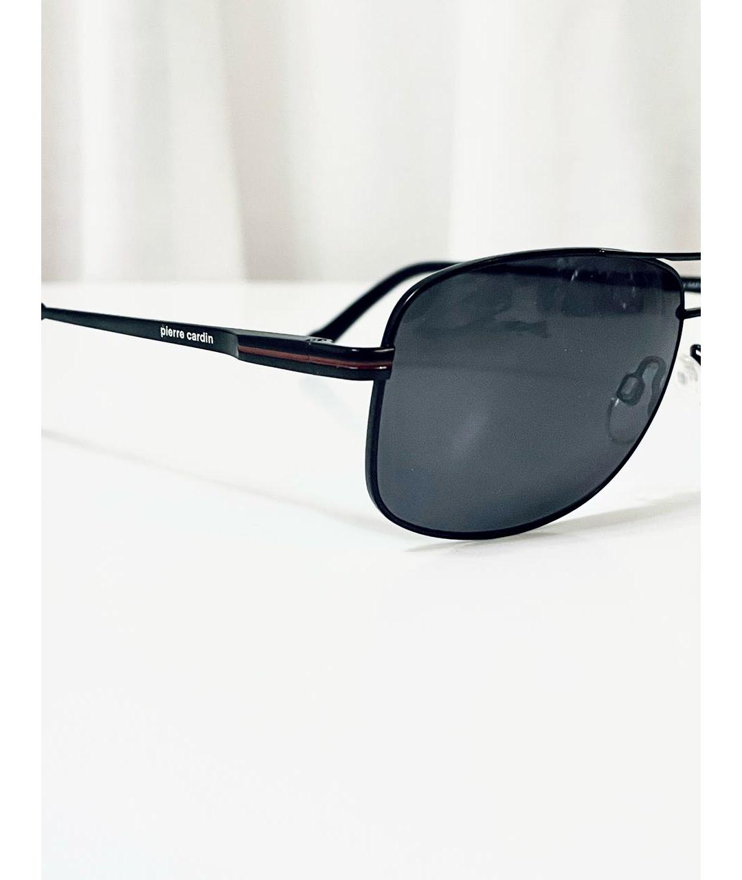 PIERRE CARDIN Черные металлические солнцезащитные очки, фото 6