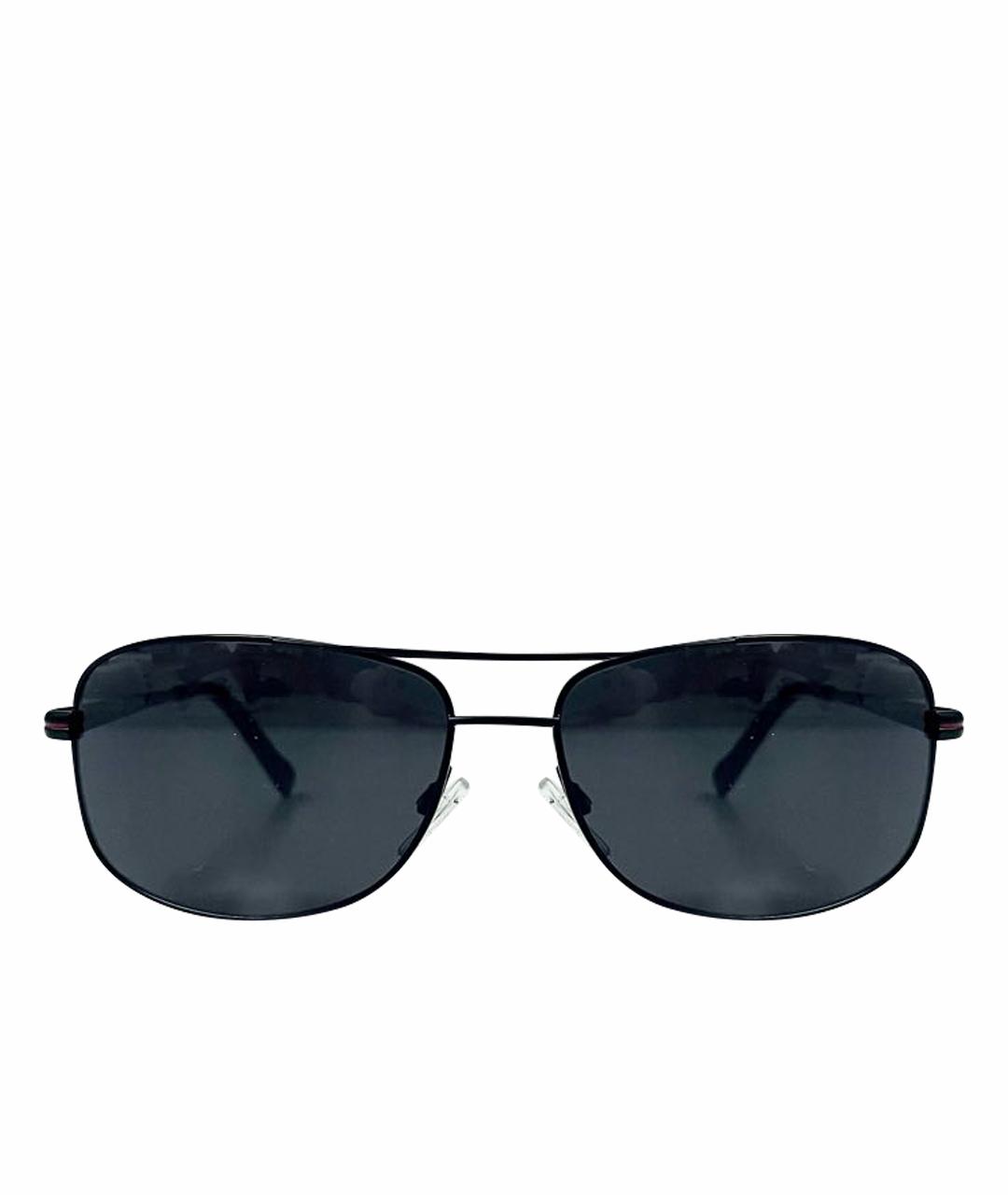PIERRE CARDIN Черные металлические солнцезащитные очки, фото 1