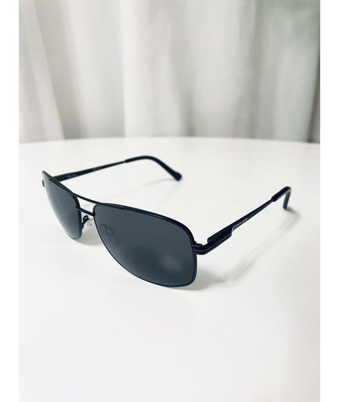 PIERRE CARDIN Черные металлические солнцезащитные очки, фото 7