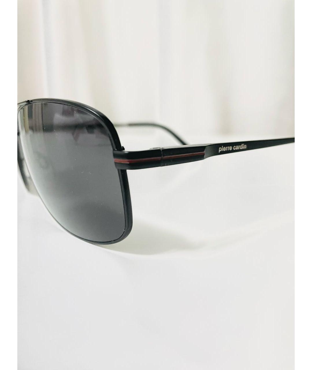 PIERRE CARDIN Черные металлические солнцезащитные очки, фото 3