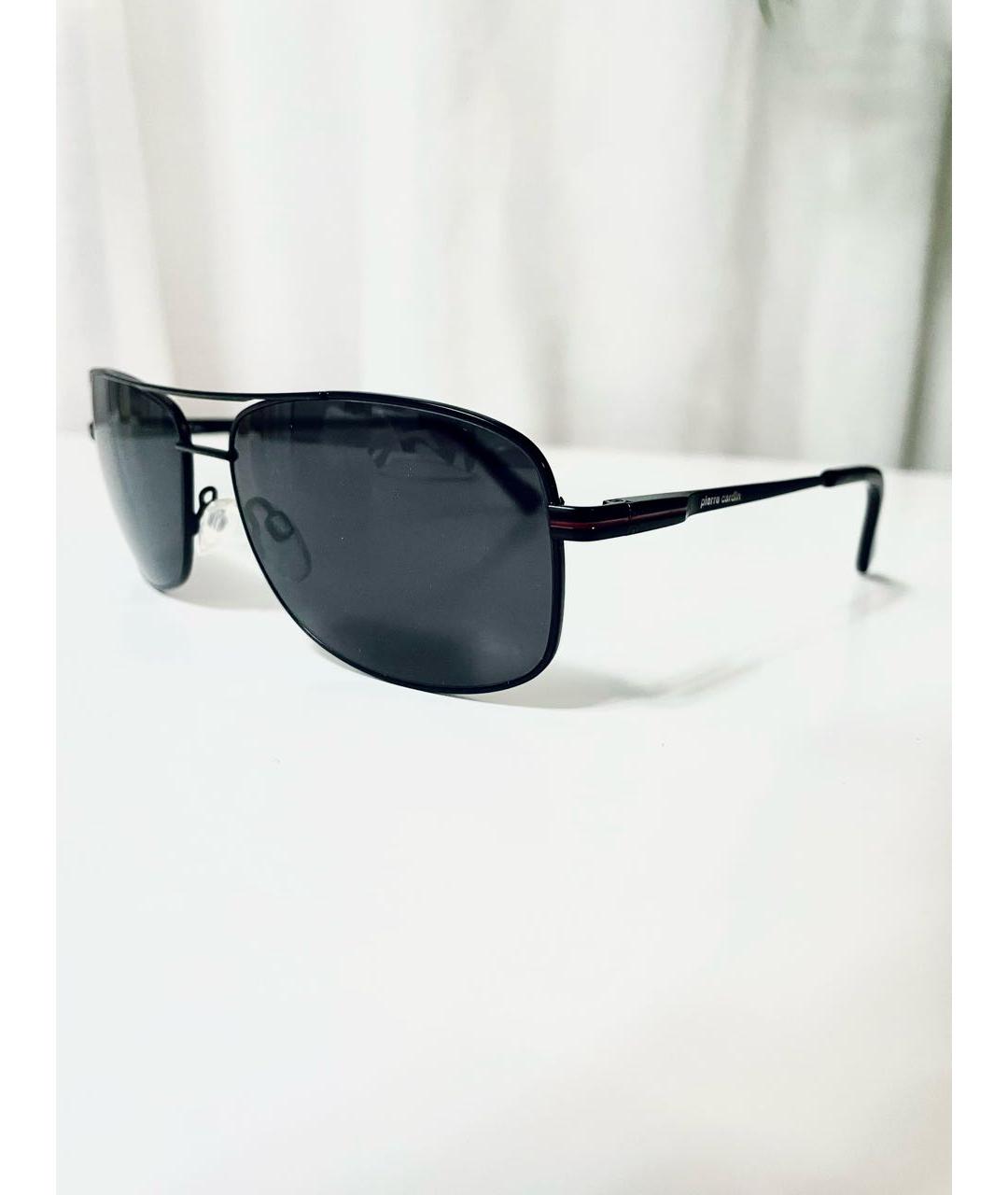 PIERRE CARDIN Черные металлические солнцезащитные очки, фото 2