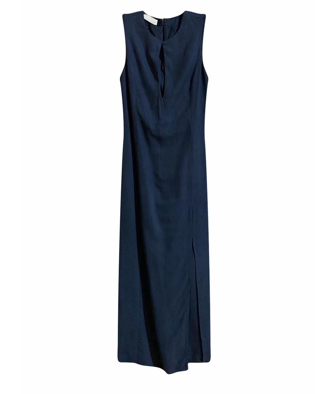 STEFANEL Темно-синее льняное повседневное платье, фото 1