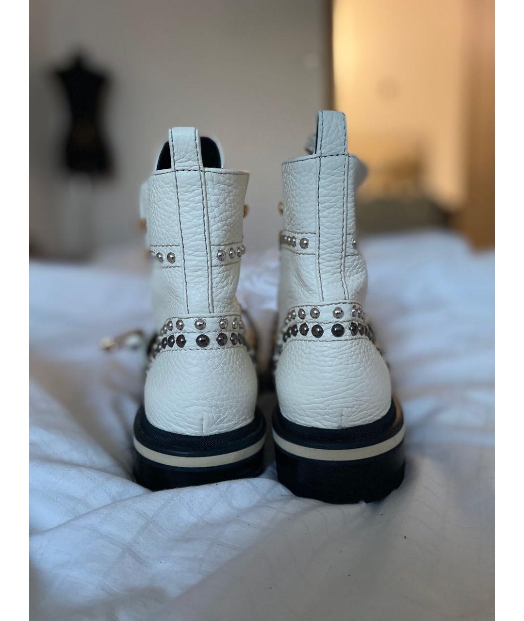 FABI Белые кожаные ботинки, фото 4