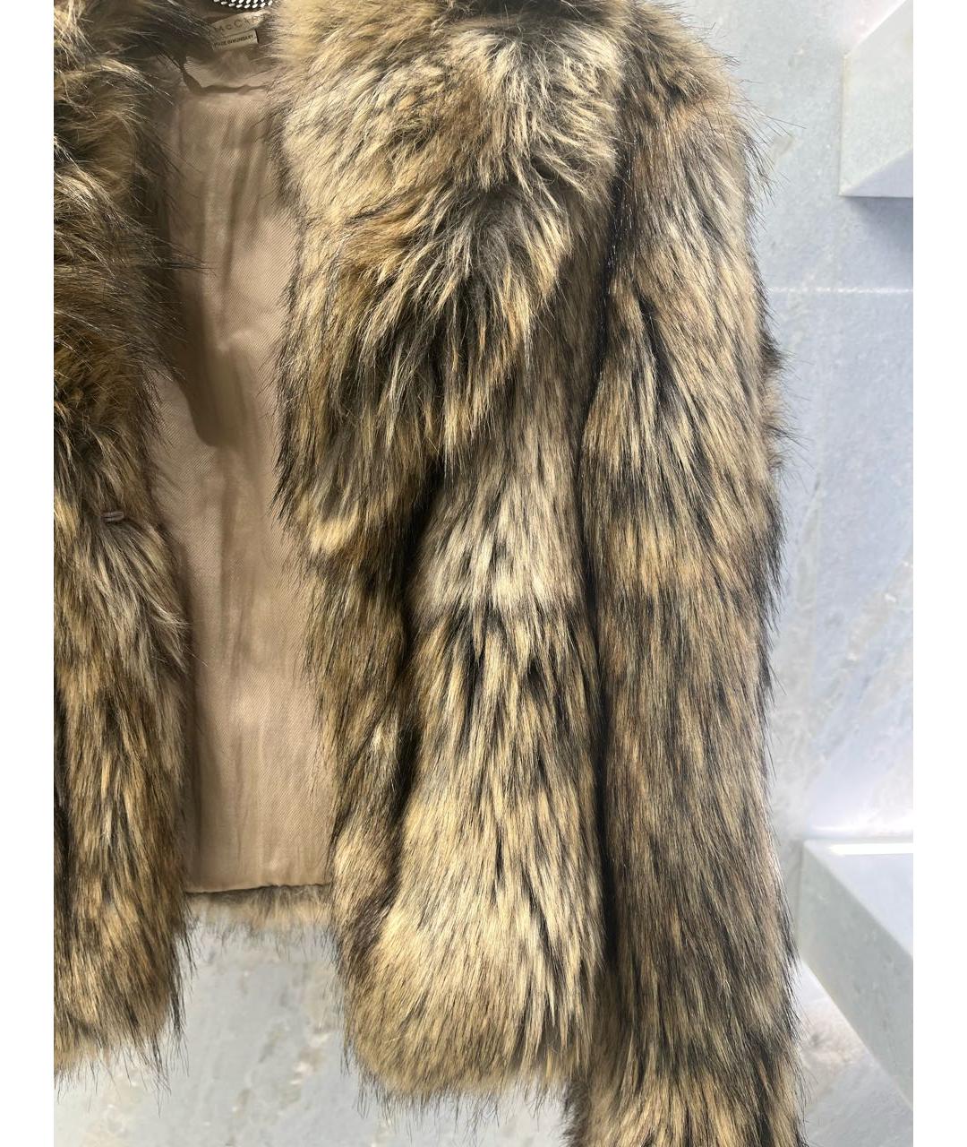 STELLA MCCARTNEY Коричневая меховая шуба, фото 4