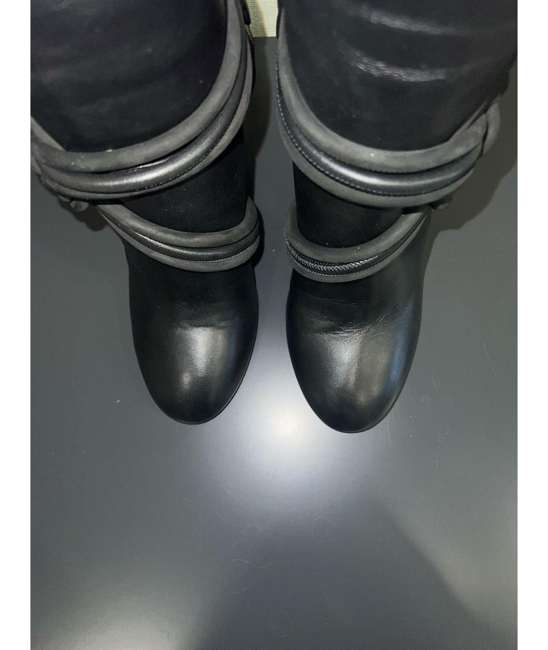 ETRO Черные кожаные сапоги, фото 3