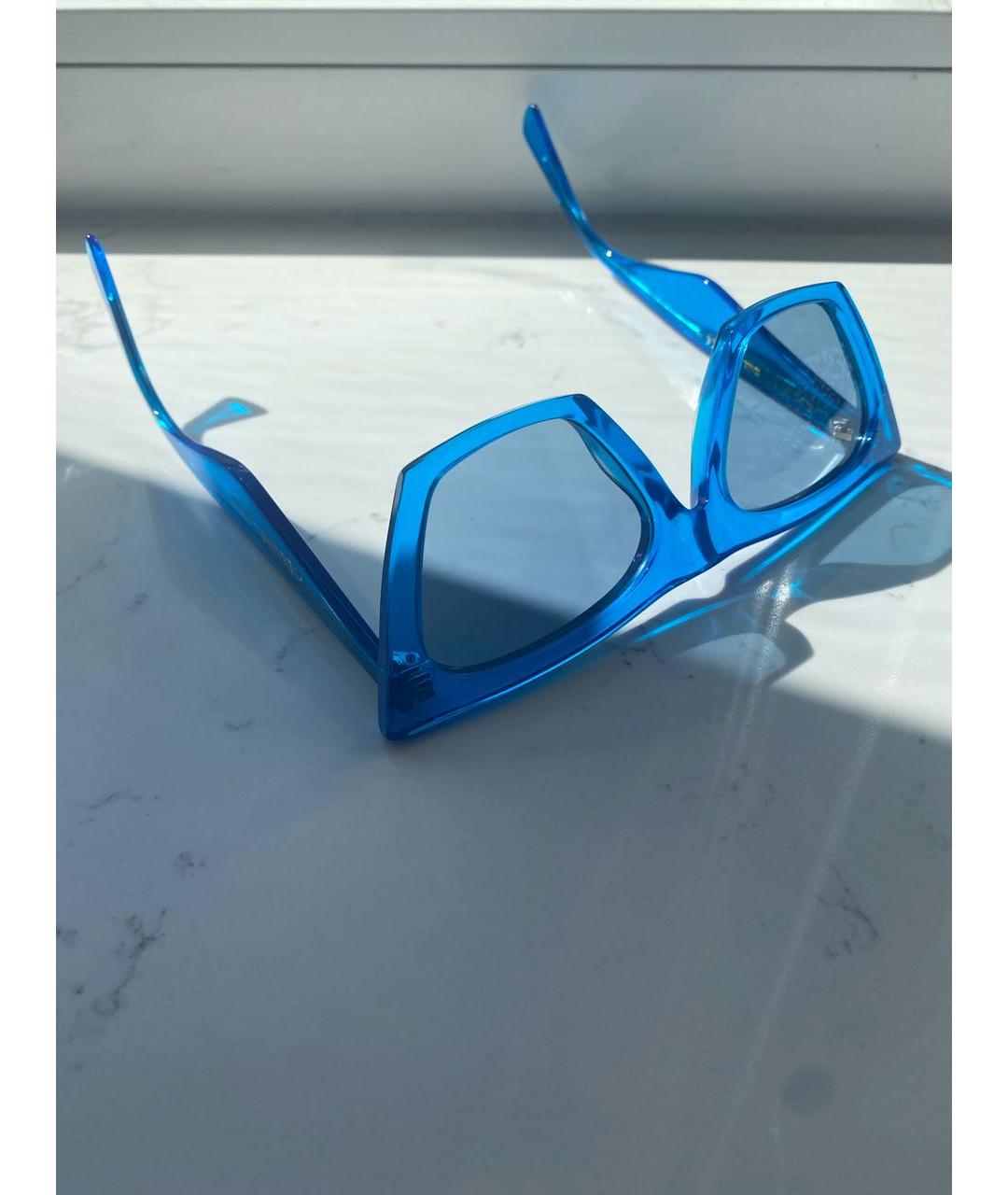 CELINE PRE-OWNED Голубые пластиковые солнцезащитные очки, фото 9