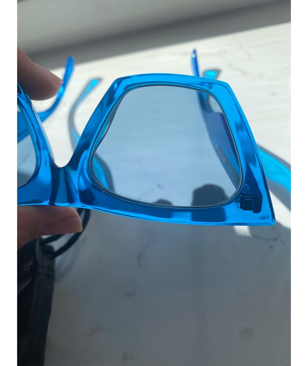 CELINE PRE-OWNED Голубые пластиковые солнцезащитные очки, фото 4
