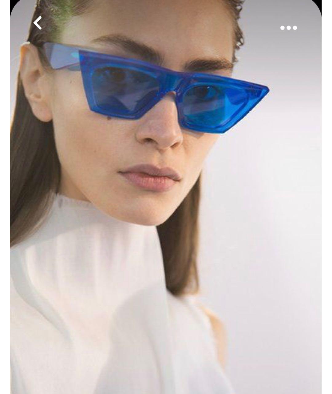 CELINE PRE-OWNED Голубые пластиковые солнцезащитные очки, фото 8