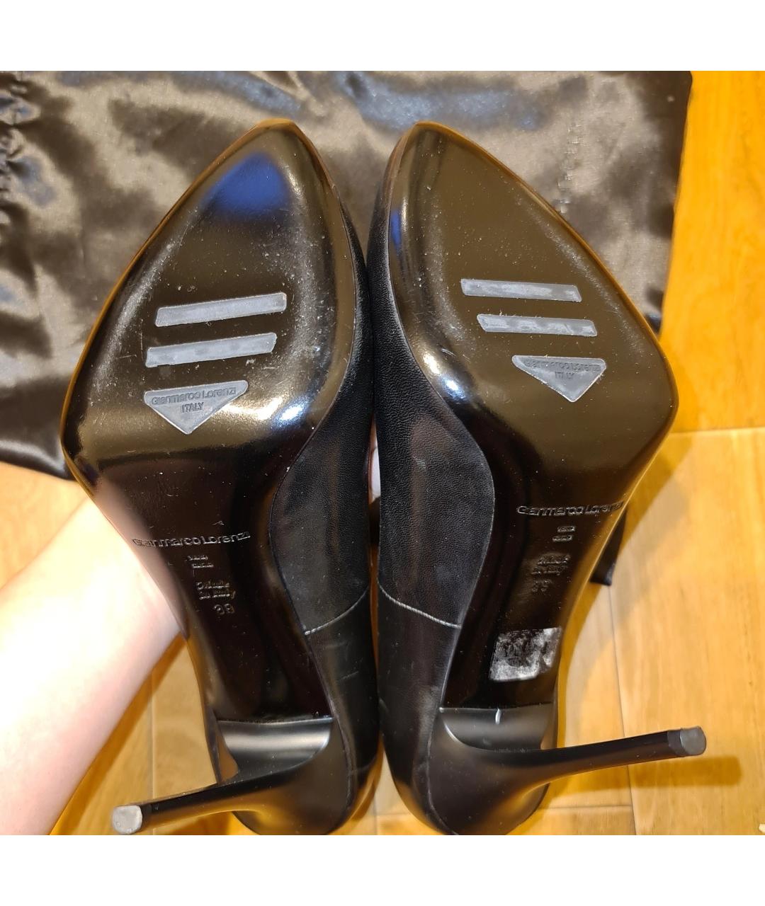 GIAN MARCO LORENZI Черные кожаные туфли, фото 7