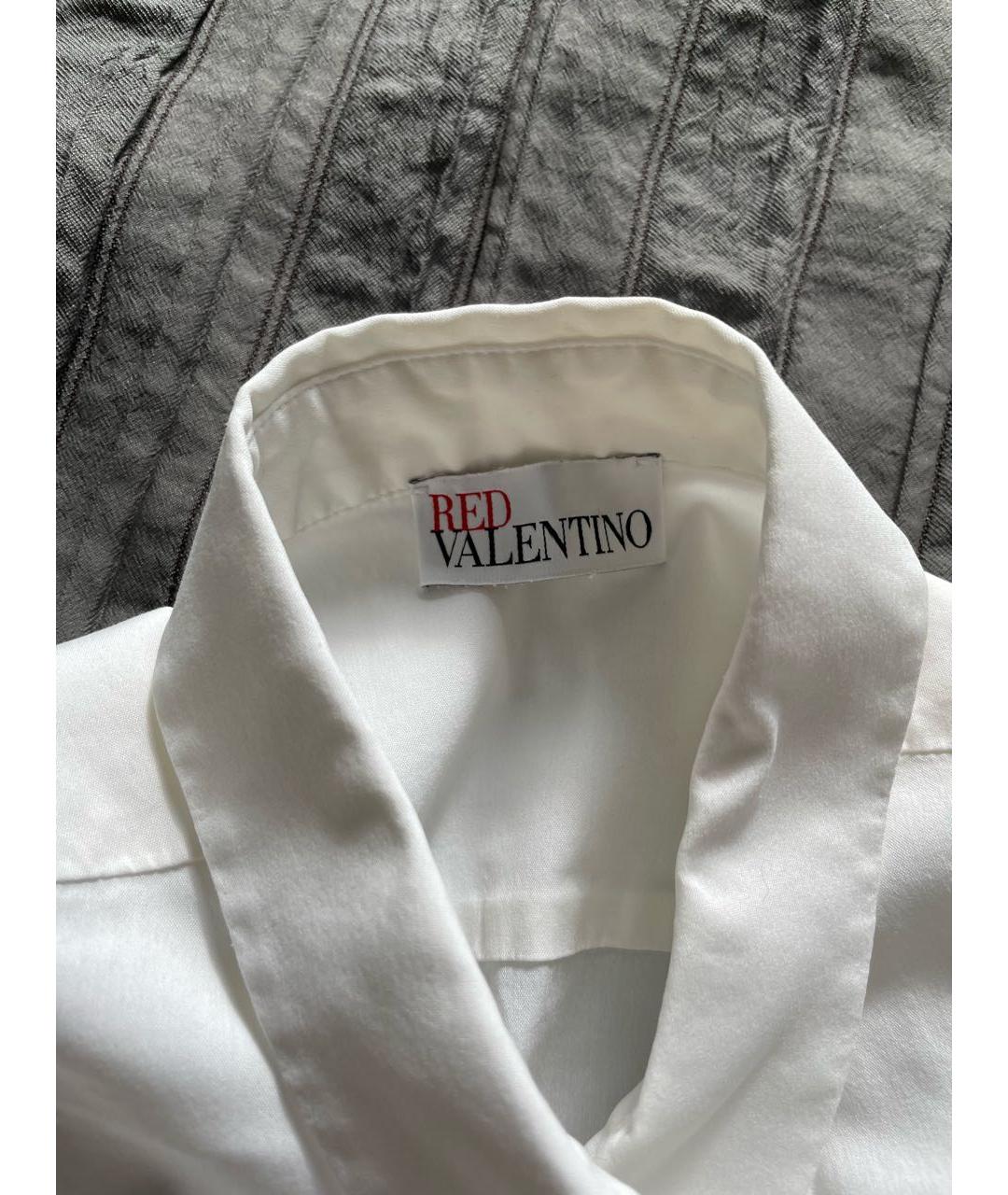 RED VALENTINO Белая хлопковая рубашка, фото 3
