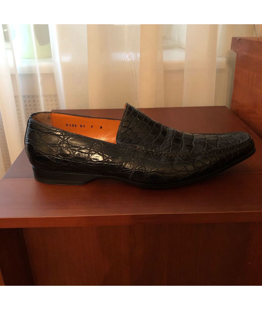 SANTONI Черные туфли из лакированной кожи, фото 9