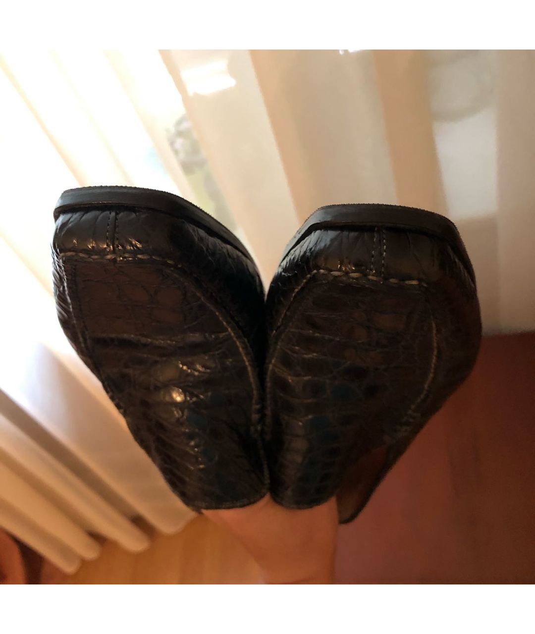 SANTONI Черные туфли из лакированной кожи, фото 6