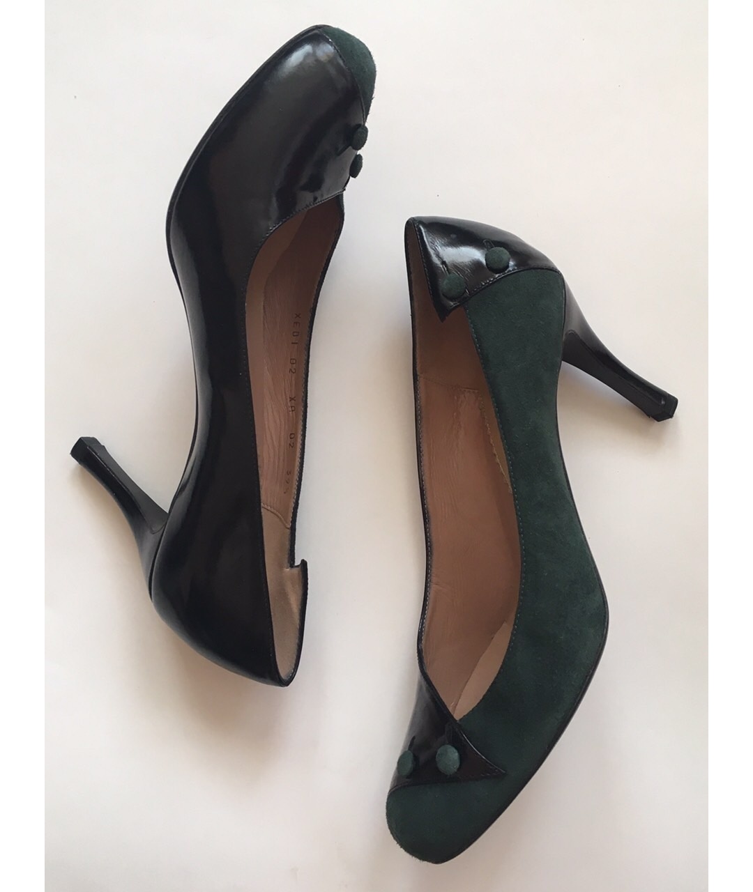 EMPORIO ARMANI Зеленые замшевые туфли, фото 7