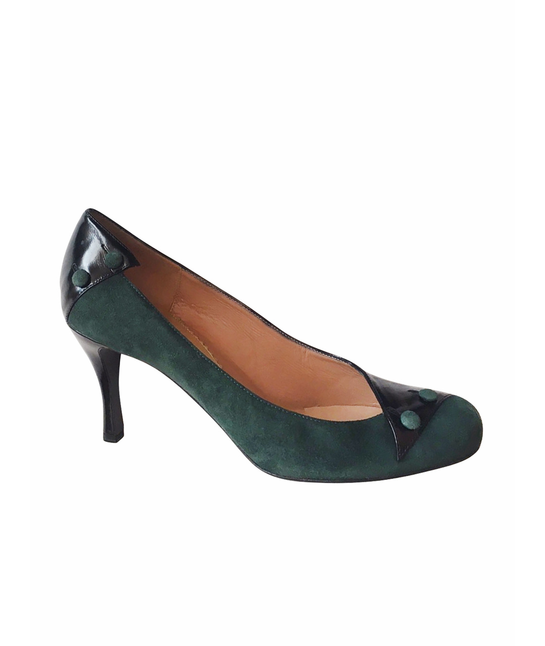 EMPORIO ARMANI Зеленые замшевые туфли, фото 1