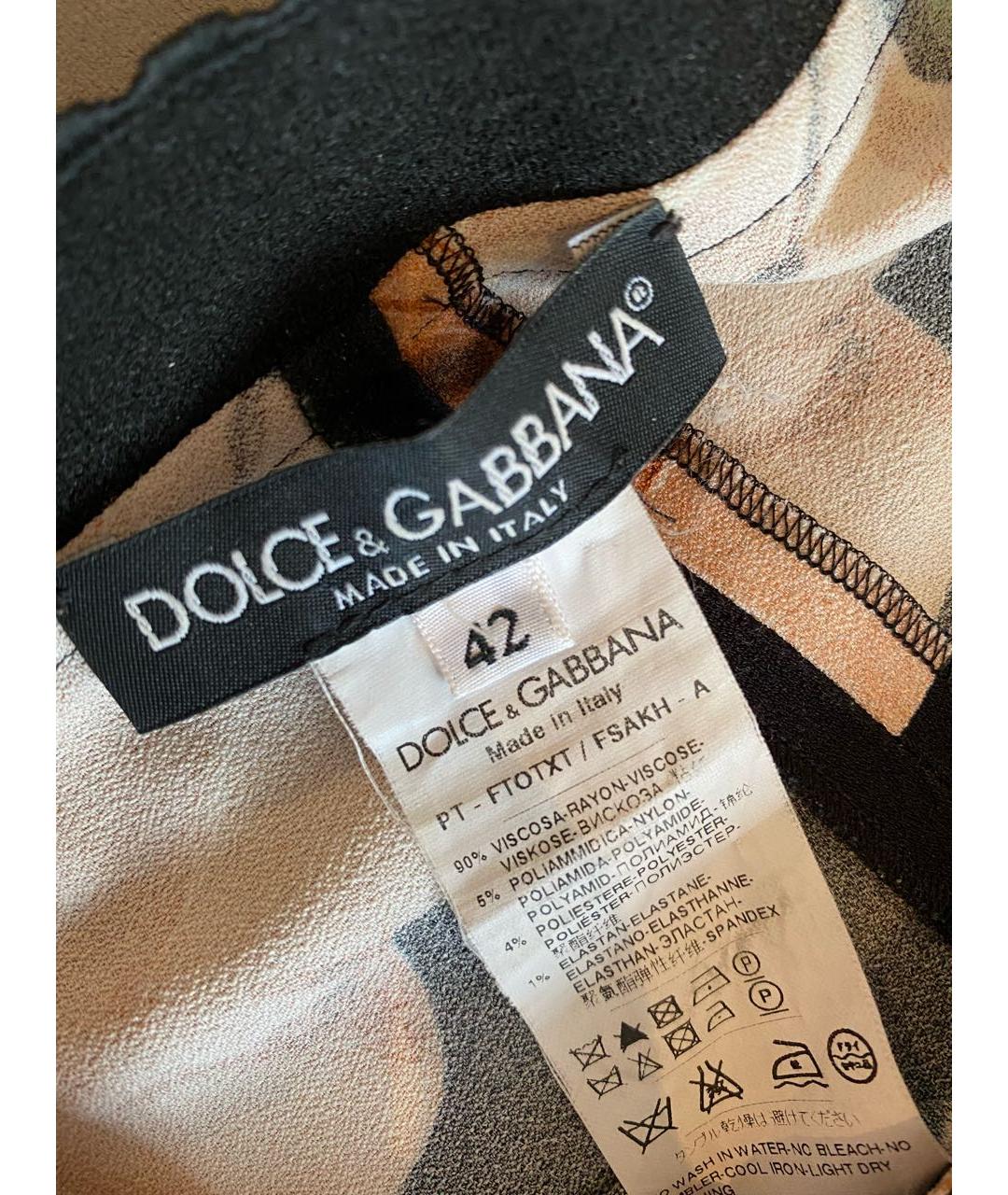 DOLCE&GABBANA Вискозные брюки узкие, фото 3