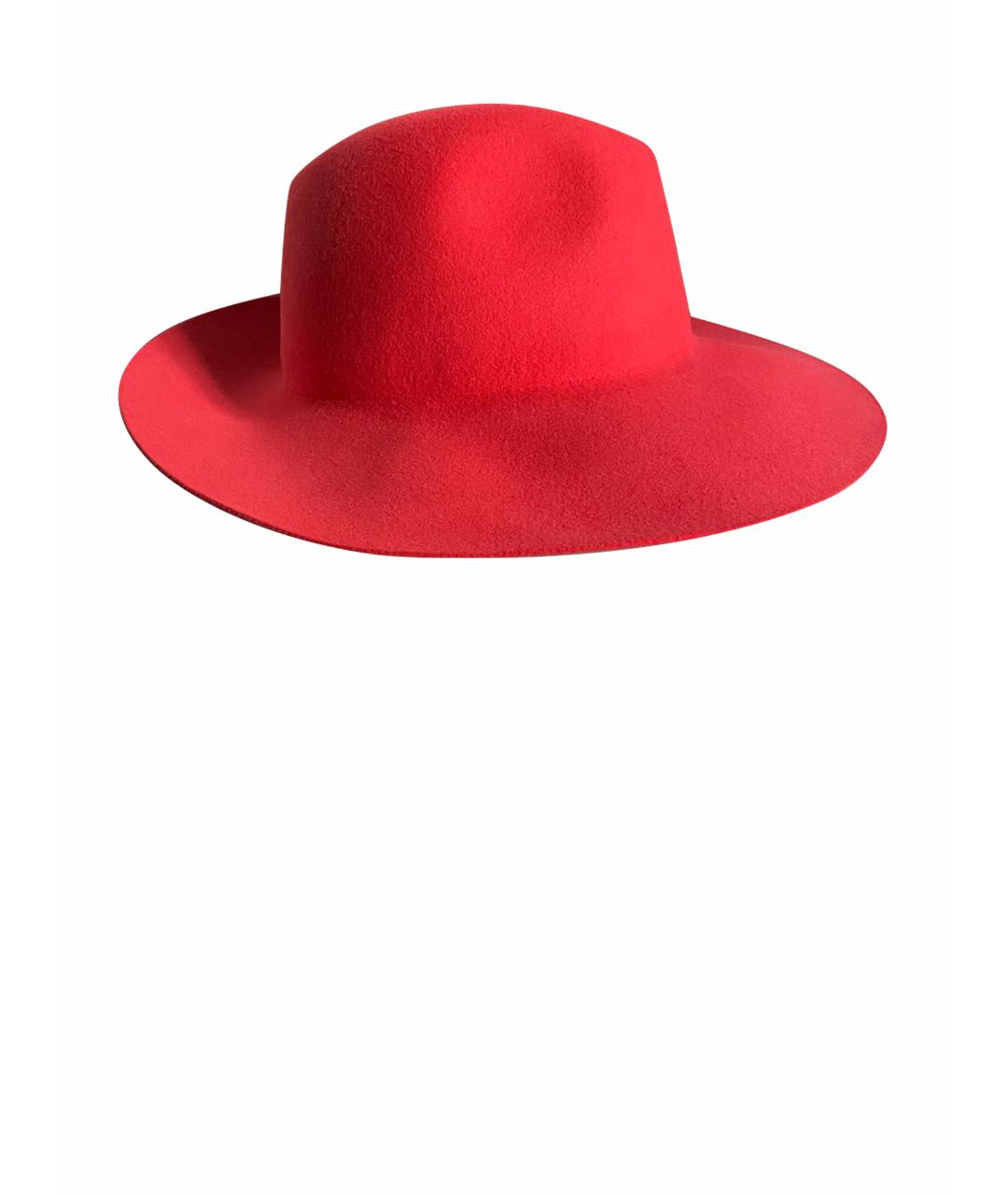 BORSALINO Красная шерстяная шляпа, фото 1