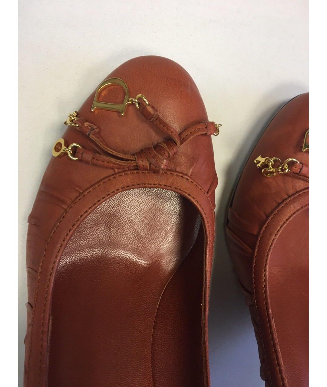 CHRISTIAN DIOR PRE-OWNED Коричневые кожаные туфли, фото 8