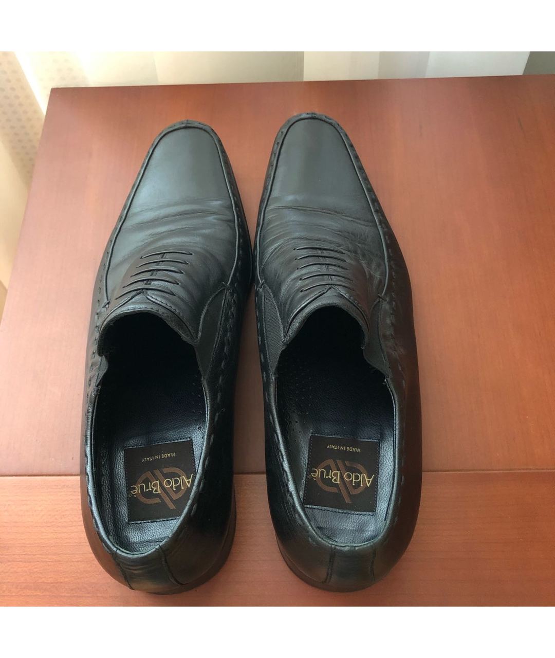 ALDO BRUE Черные кожаные туфли, фото 3