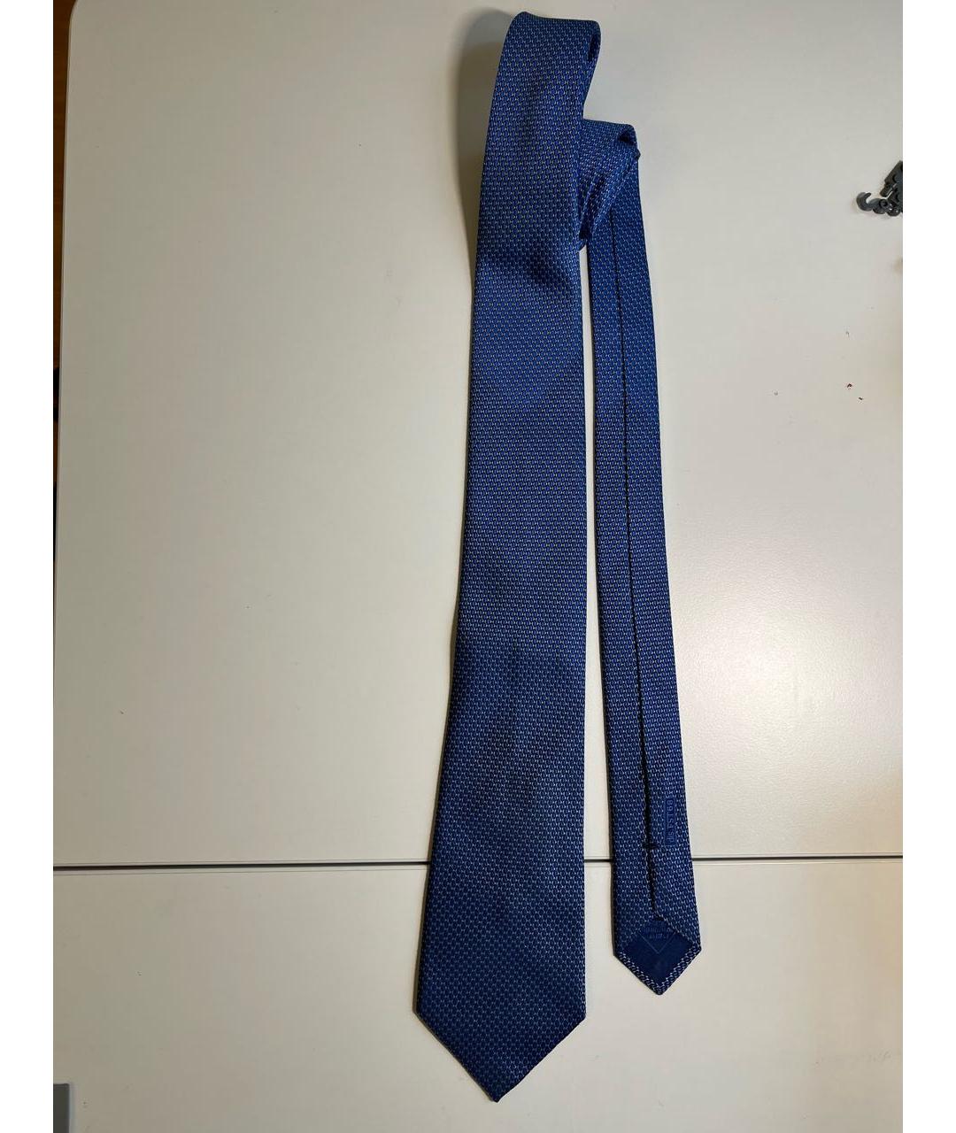 BRIONI Синий шелковый галстук, фото 6