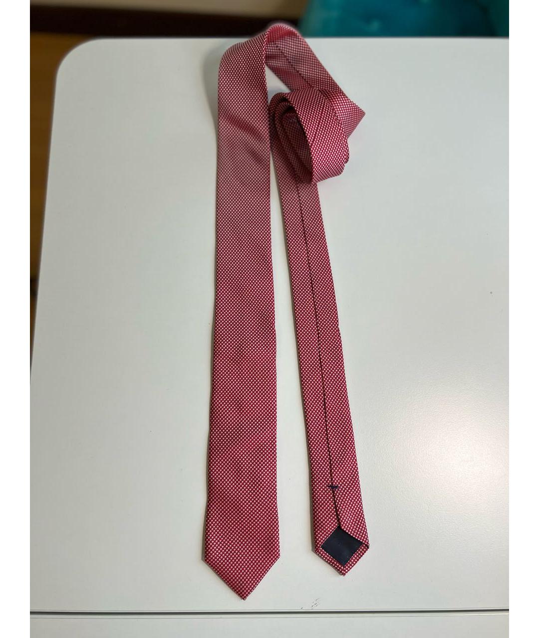 HUGO BOSS Красный шелковый галстук, фото 6