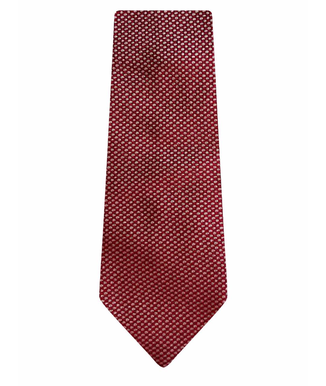 HUGO BOSS Красный шелковый галстук, фото 1