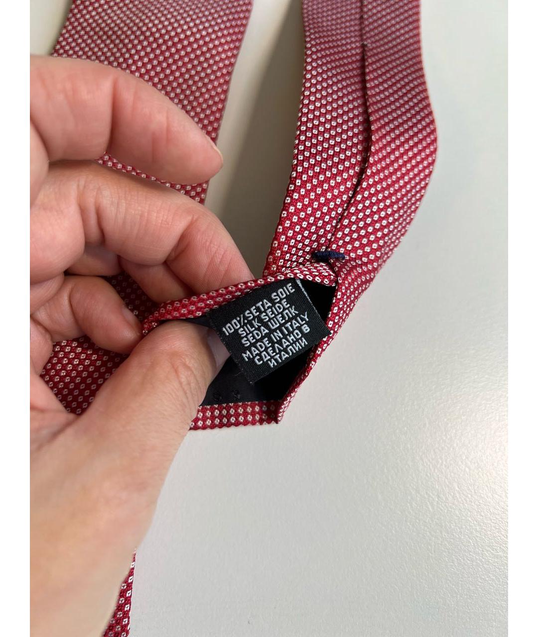 HUGO BOSS Красный шелковый галстук, фото 5