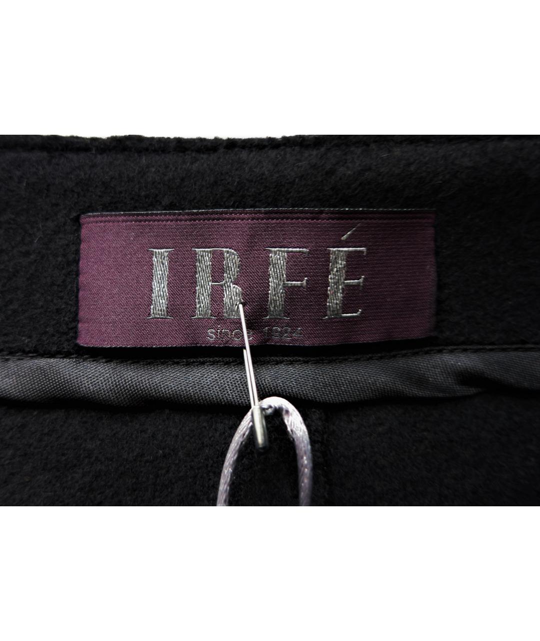 IRFE Черная шерстяная юбка мини, фото 3