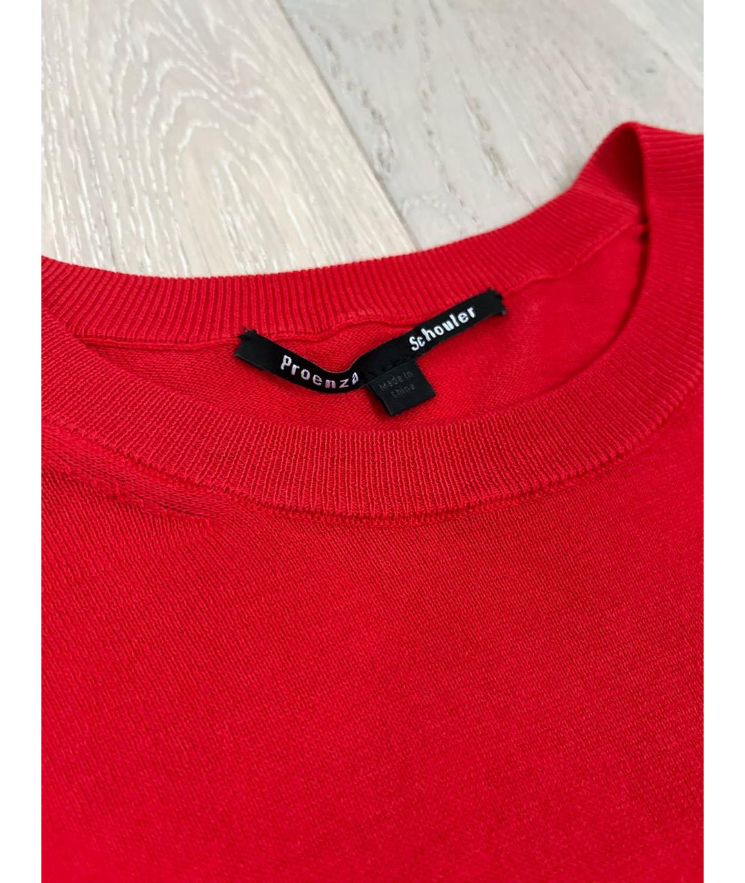 PROENZA SCHOULER Красный хлопковый джемпер / свитер, фото 2