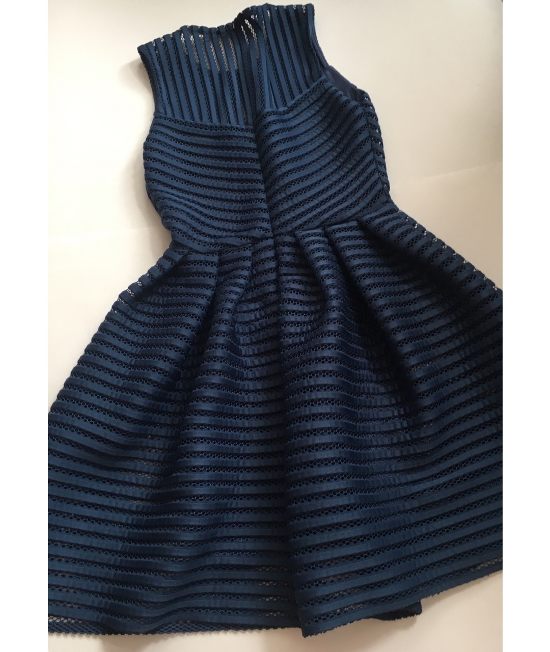 MAJE Синее полиэстеровое повседневное платье, фото 3