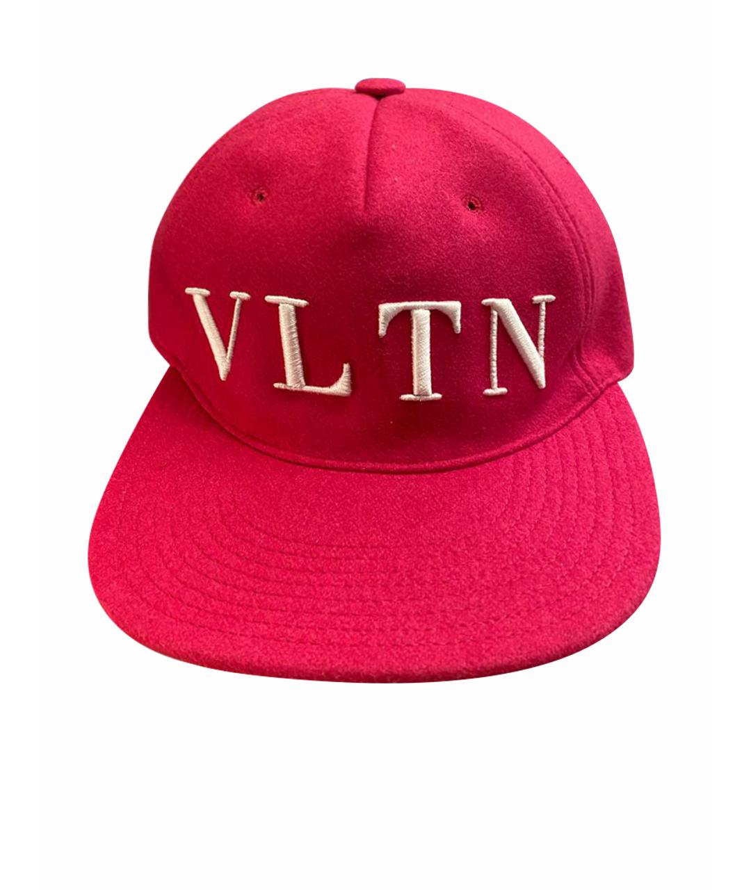 VALENTINO Розовая шерстяная кепка, фото 1