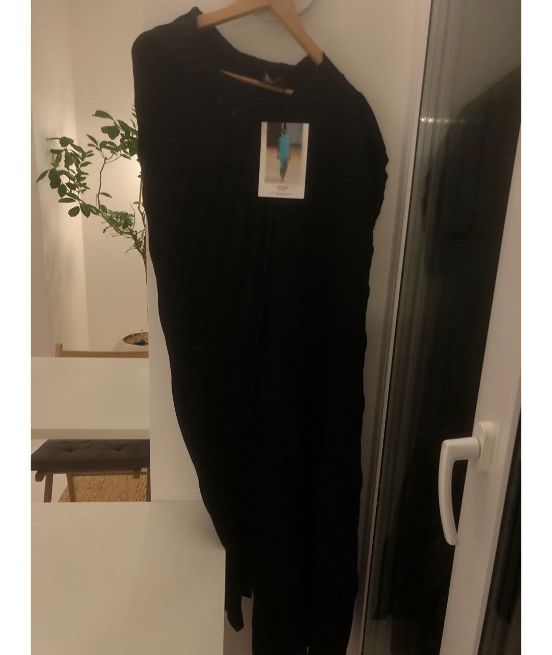 A.W.A.K.E. MODE Черное полиэстеровое коктейльное платье, фото 7