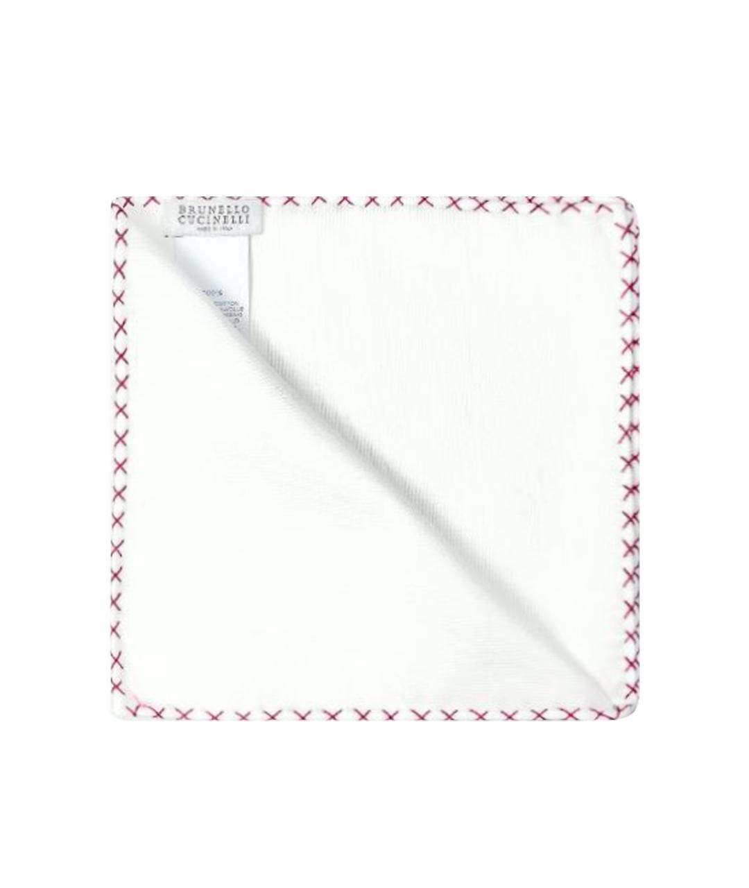 BRUNELLO CUCINELLI Белый тканевый платок, фото 1