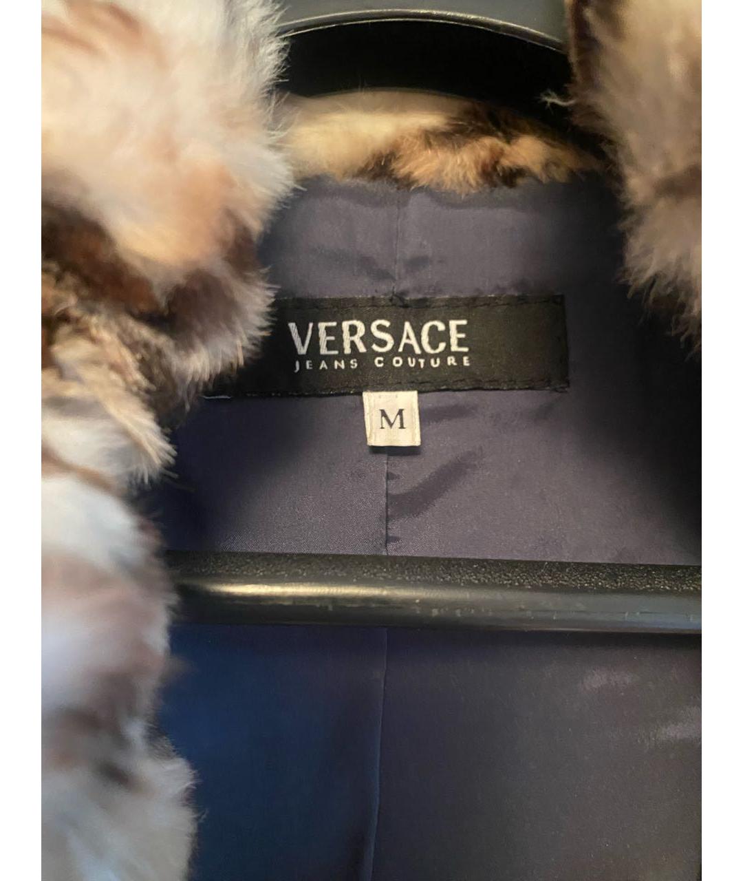 VERSACE JEANS COUTURE Мульти меховая шуба, фото 3