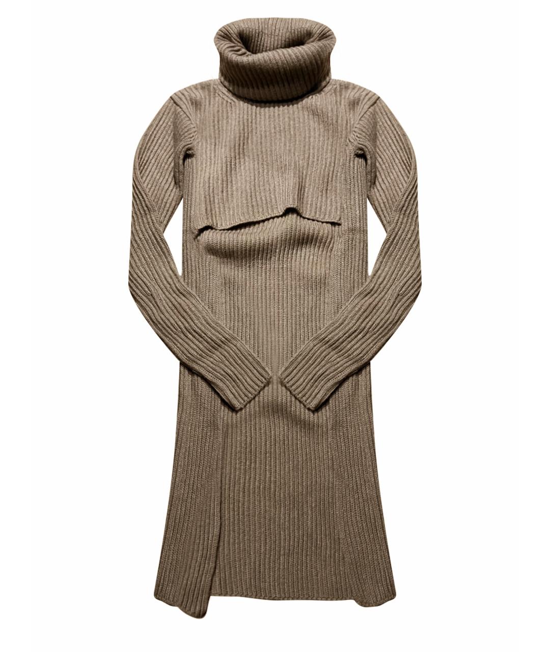 BALMAIN Бежевый шерстяной джемпер / свитер, фото 1
