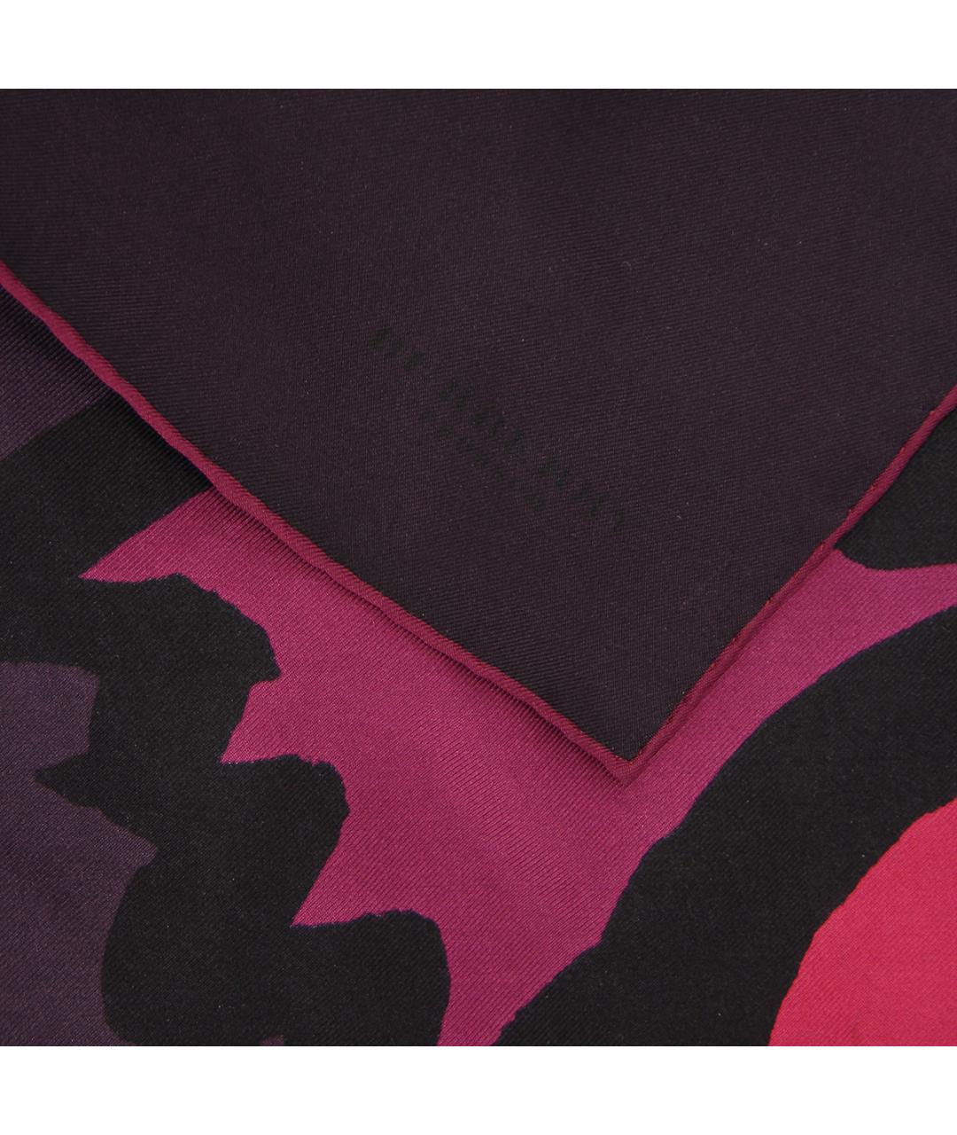 BURBERRY Фиолетовый шелковый платок, фото 3