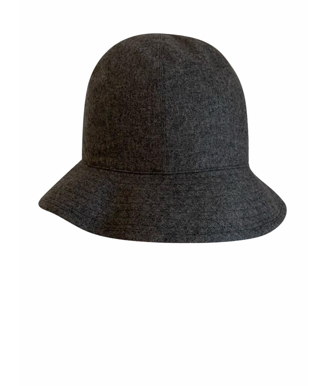HERMES PRE-OWNED Антрацитовая кашемировая шляпа, фото 1