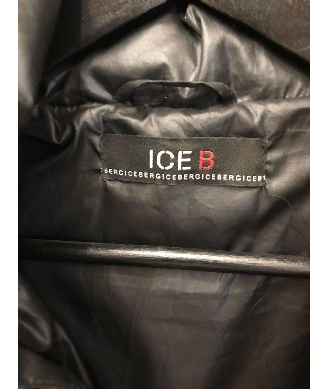 ICEBERG Черный полиэстеровый пуховик, фото 3