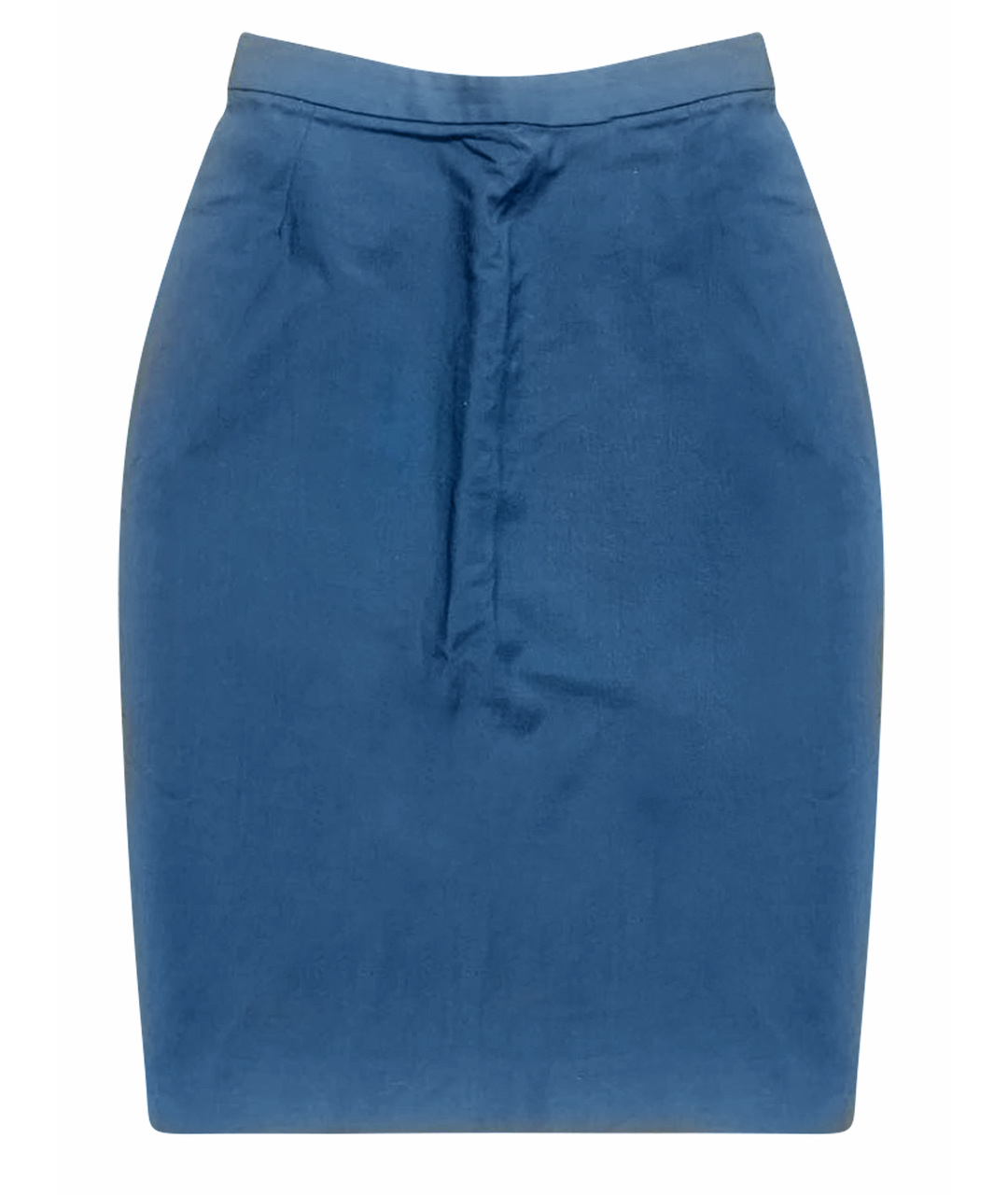 JEAN PAUL GAULTIER Синяя шерстяная юбка миди, фото 1